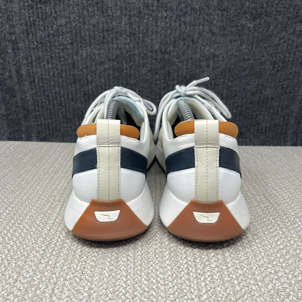 Wolf & Shepherd Marathon Trainer White Cream Leather Shoes Sneakers Mens 10 US - Picture 4 of 8